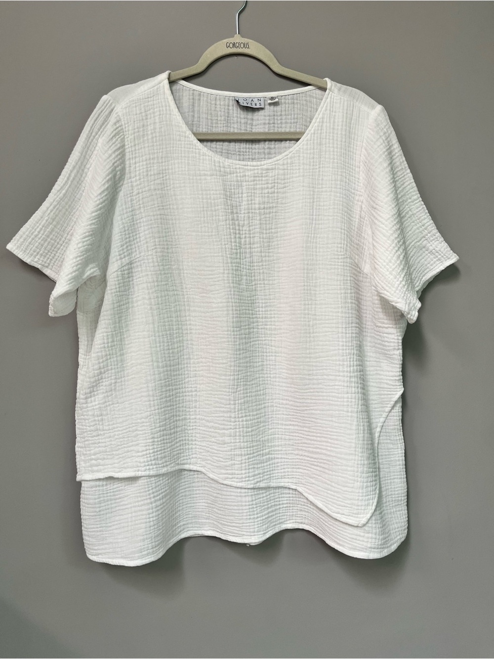 Gauzy A-line cotton top